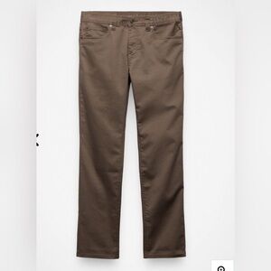PrAna Bridger Straight Leg Slim Fit Jean Mud 38x28 NWT